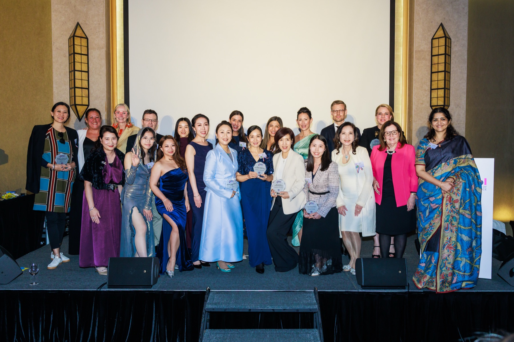Winners and finalists on stage at the 22nd Women of Influence Awards Gala